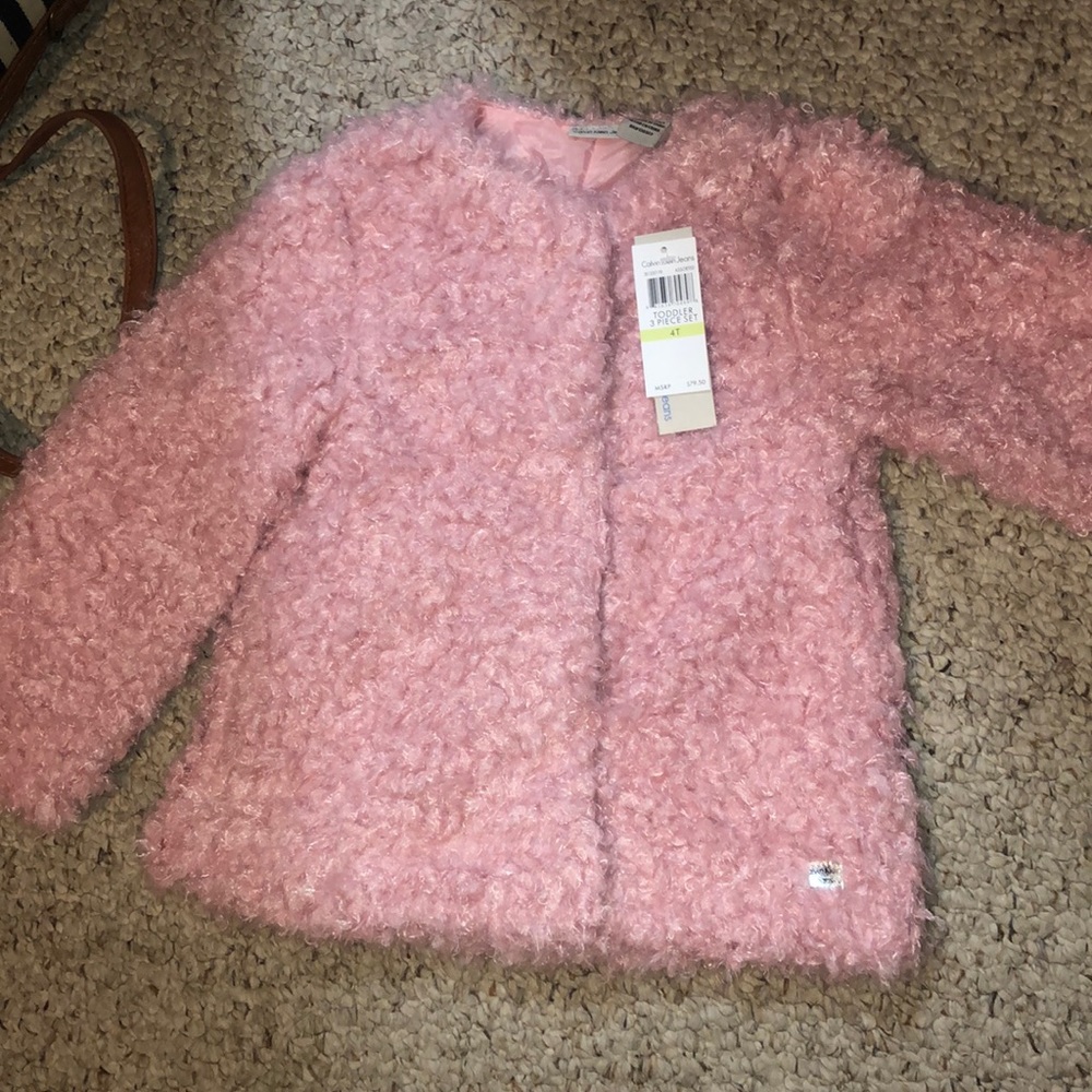 Toddler size 4T Calvin Klein button up jacket